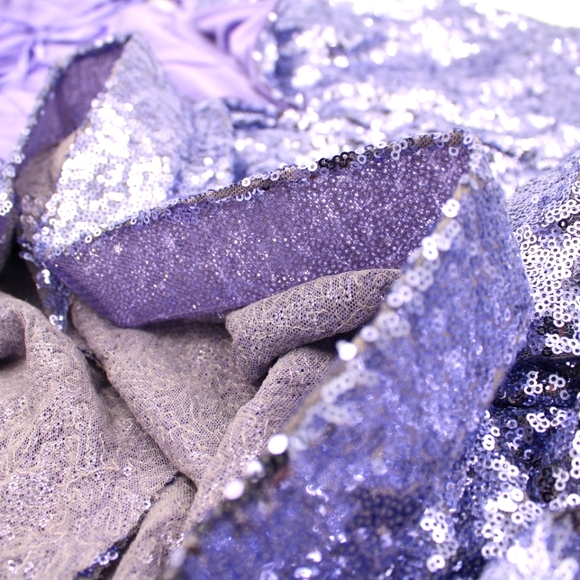 Formal Sequin Lavender Dress (L, NWT) - Picture 9 of 10